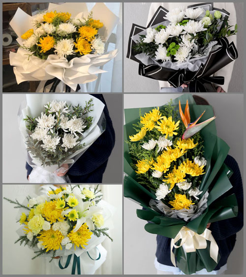 四川成都郫都区友爱镇白事花束代送